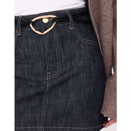 Cinturón Con Dije Texturado Dorado