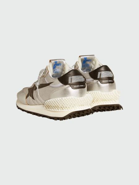 Golden Goose - Championes Golde Goose, Running Marathon Plateado