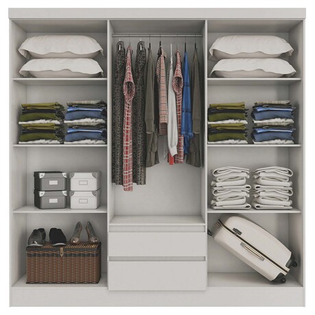 PLACARD ROPERO 6 PUERTAS MDP BLANCO 0600R VIENA