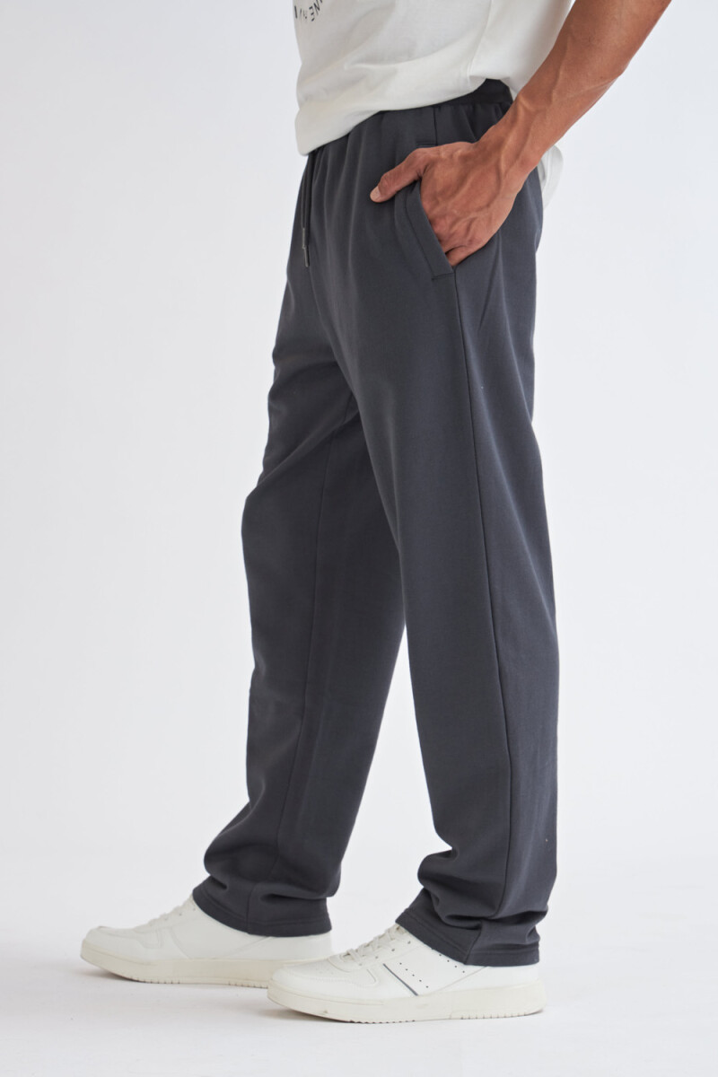 Pantalón deportivo recto Gris Oscuro