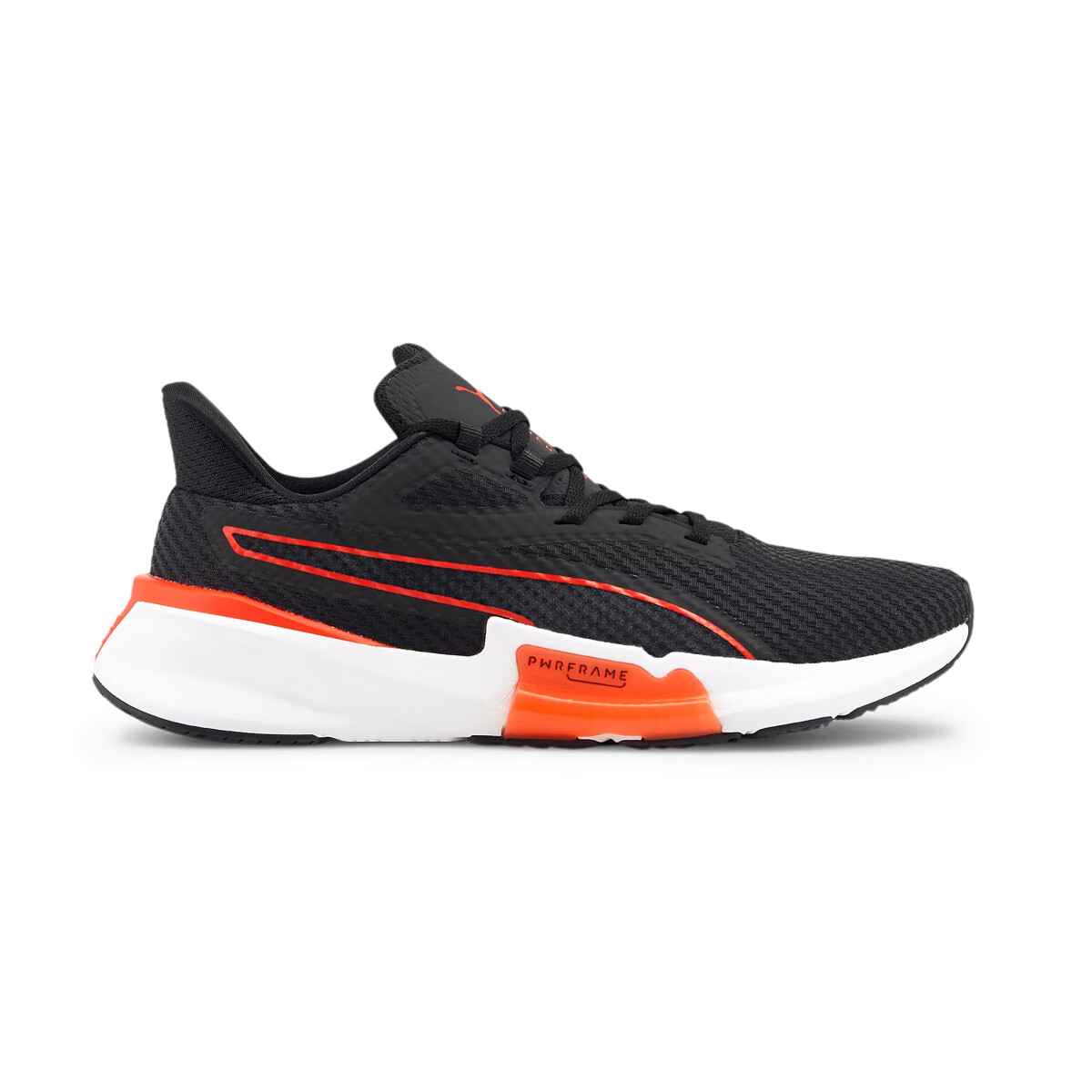 PUMA PWRFRAME - Black/White/Orange 