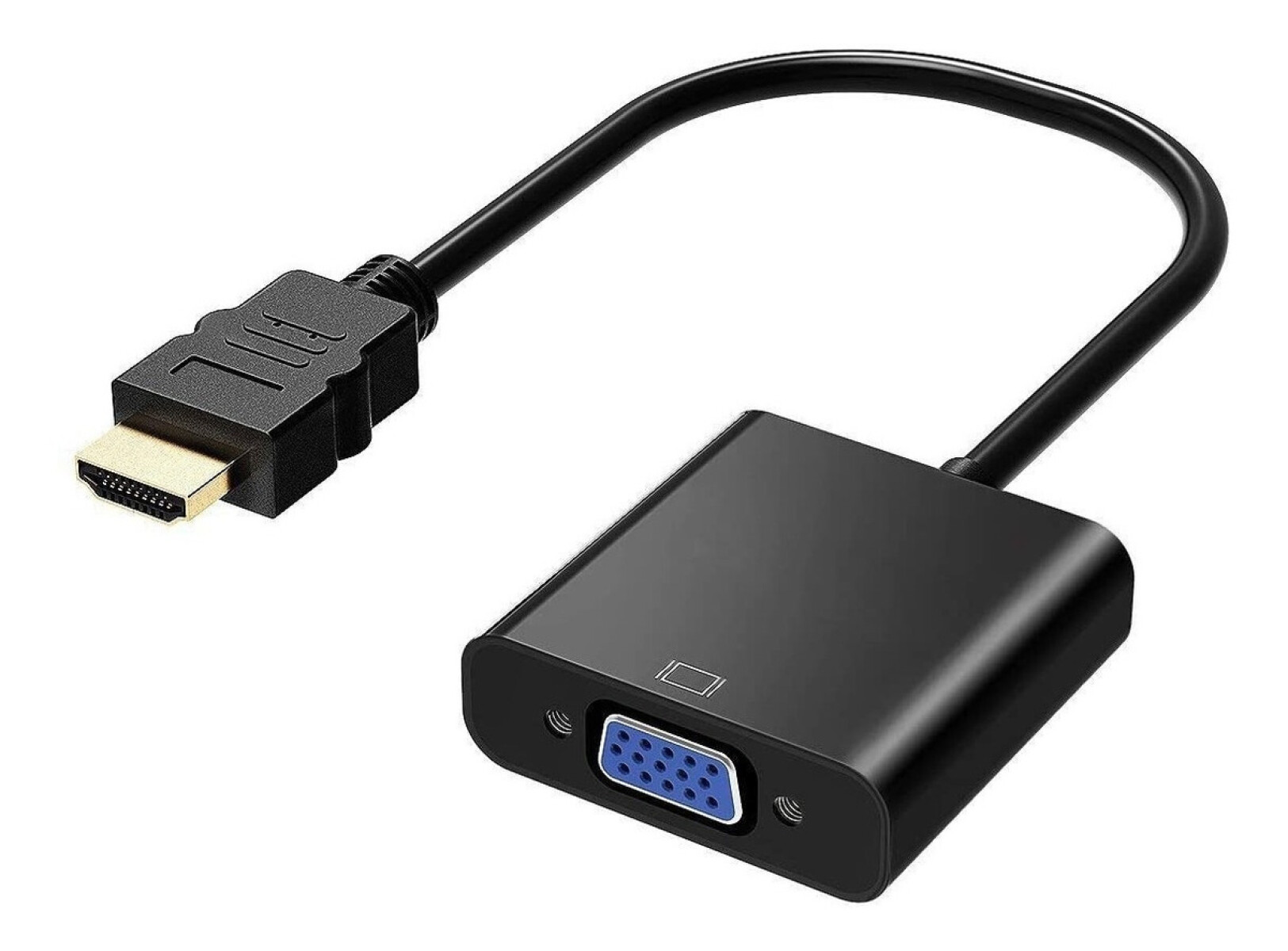 Adaptador Conversor Convertidor Hdmi Macho A Vga Hembra - Negro 