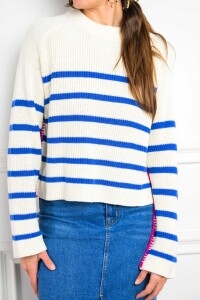 Sweater Rayado Crudo