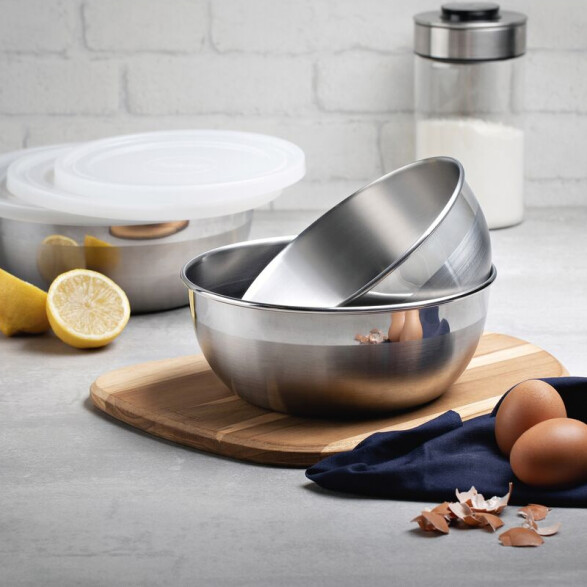 Juego de 3 bowl redondos con tapa, modelo FREEZINOX -TRAMONTINA TF0280