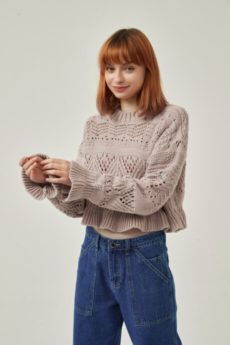 Sweater Papini Taupe Claro