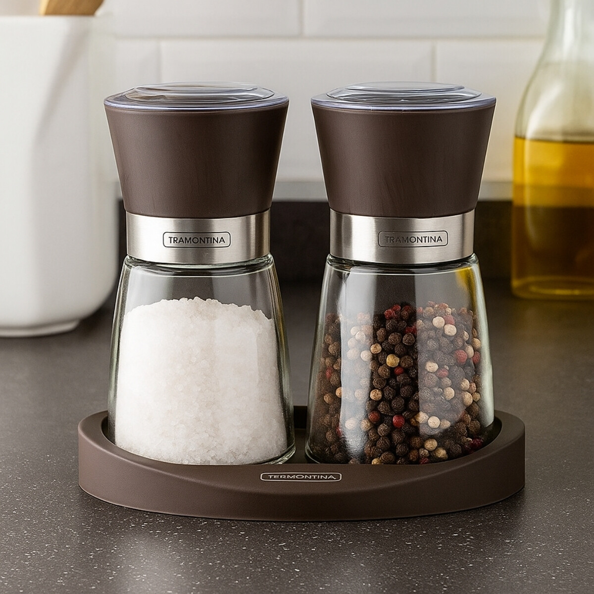 Molinillo Sal y Pimienta Ceramica 13x6 cm Tramontina 