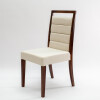 SILLA MADERA CLARA - TAPIZADO PU COLOR TIZA SILLA MADERA CLARA - TAPIZADO PU COLOR TIZA