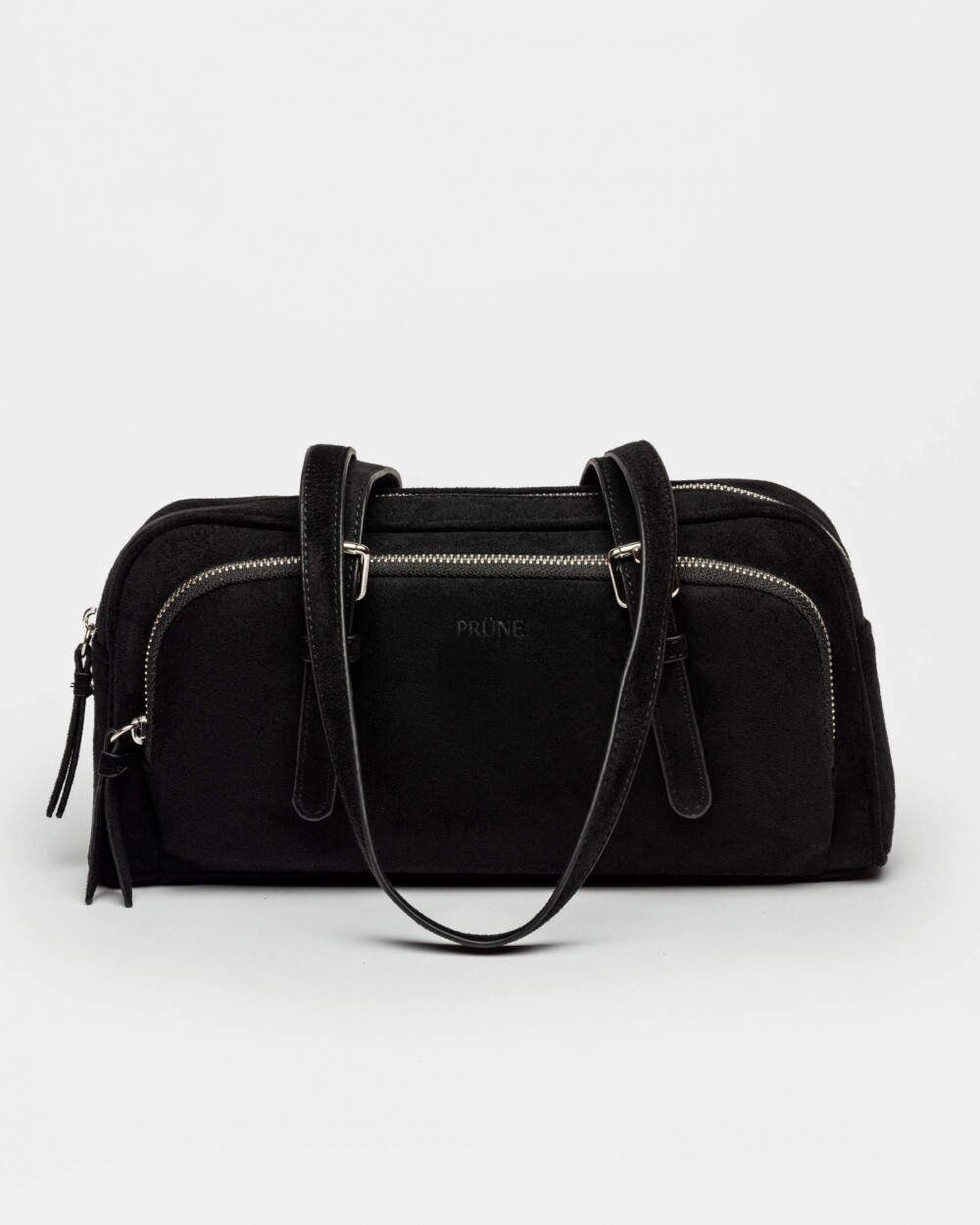 Cartera al hombro Lagoon en efecto gamuza Negro