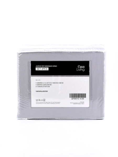 JUEGO DE SABANAS KING GRIS