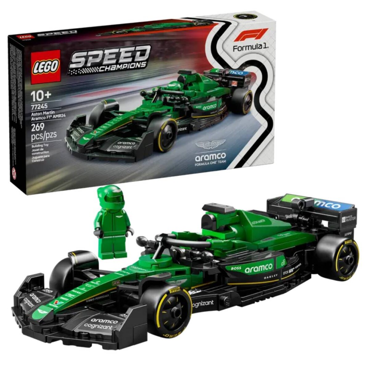Lego Speed Champions Auto de Carreras Aston Martin Aramco F1 AMR24 269 Piezas 10+ - Lego Boys 