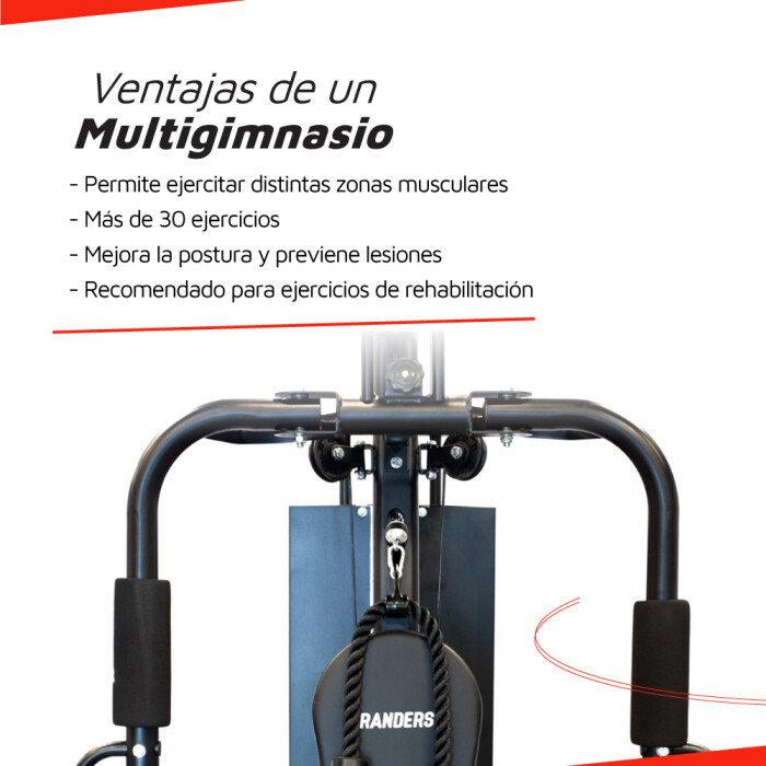 Multigimnasio Randers ARG-63167-5 con 100 kg de Pesas Multigimnasio Randers ARG-63167-5 con 100 kg de Pesas