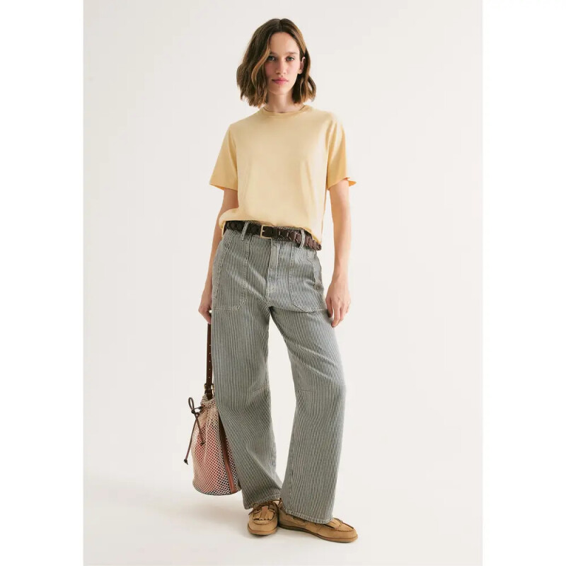 BLUSA MM FEM AMARELO CLARO