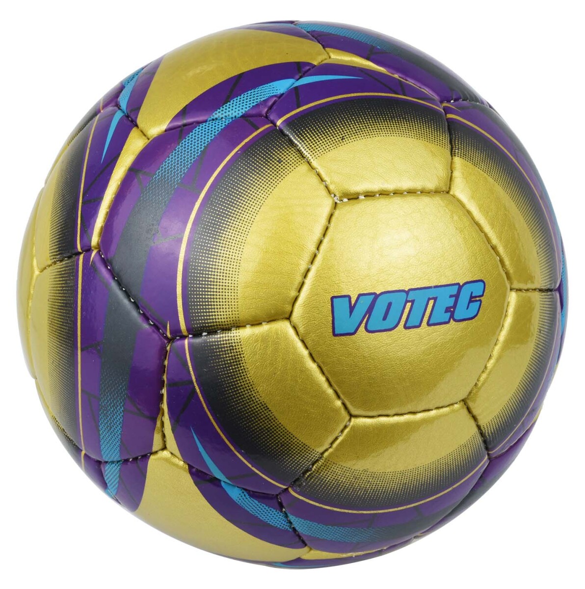 PELOTA FUTBOL N°4 SOCCER VIOLETA/AZUL VOLTEC 