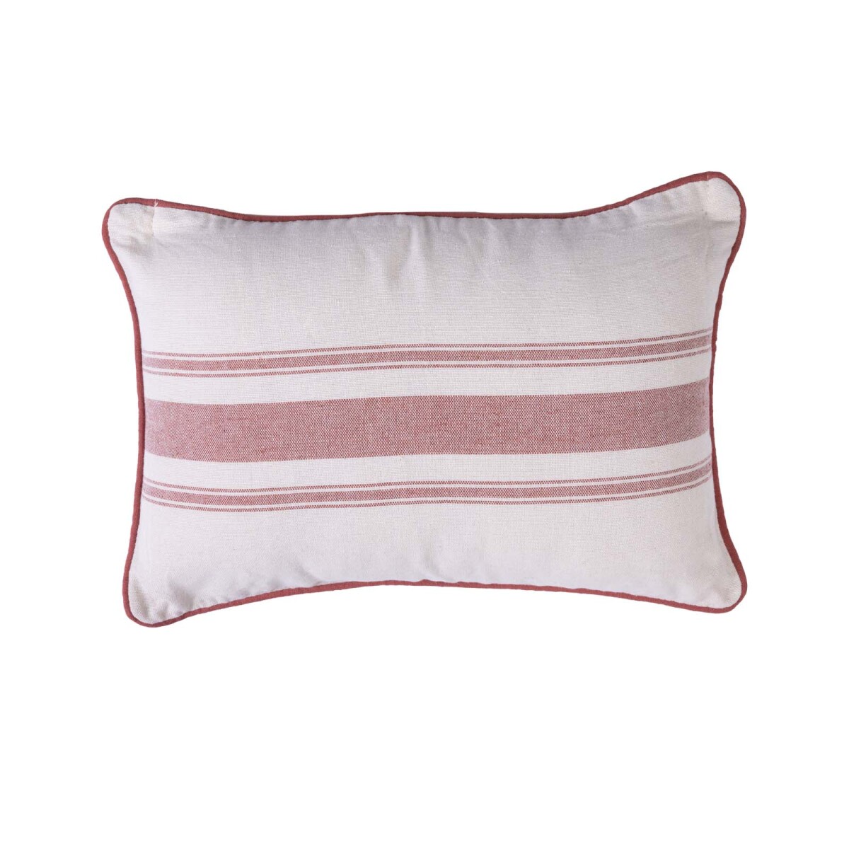 FUNDA ALMOHADÓN - ALGODON NATURAL-BEIGE PINSTRIPE 30*45 CRUDO 