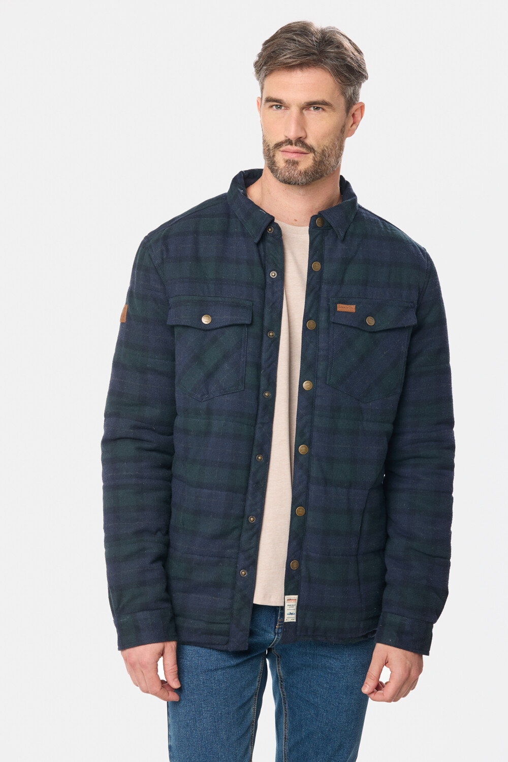 SOBRECAMISA TIPO CAMPERA Azul