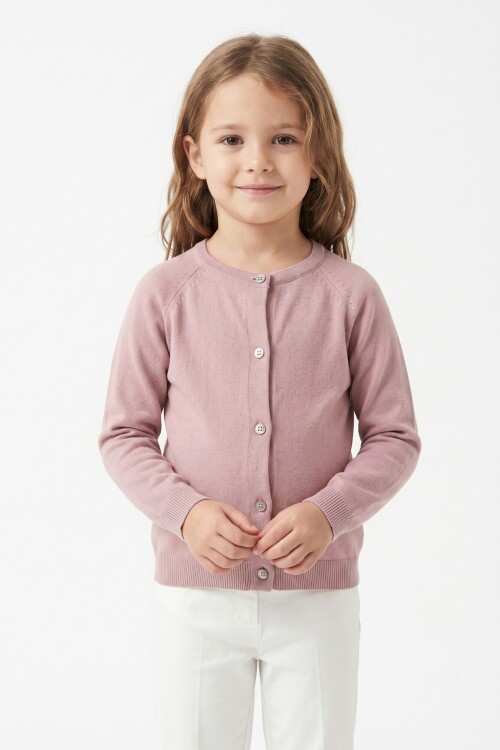 Cardigan tejido liso ROSA