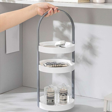 Organizador Redondo 3 Niveles Negro