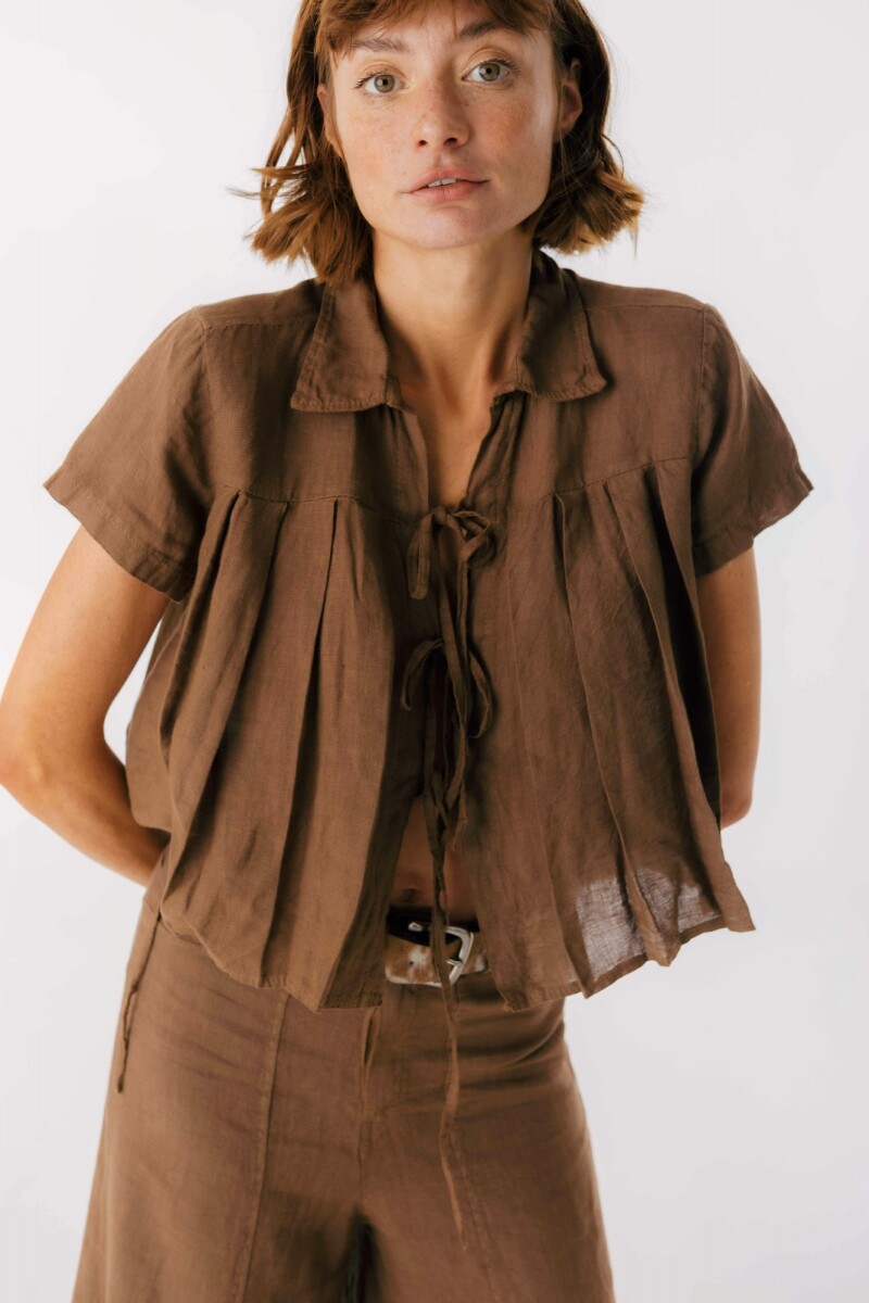Camisa Enya Chocolate