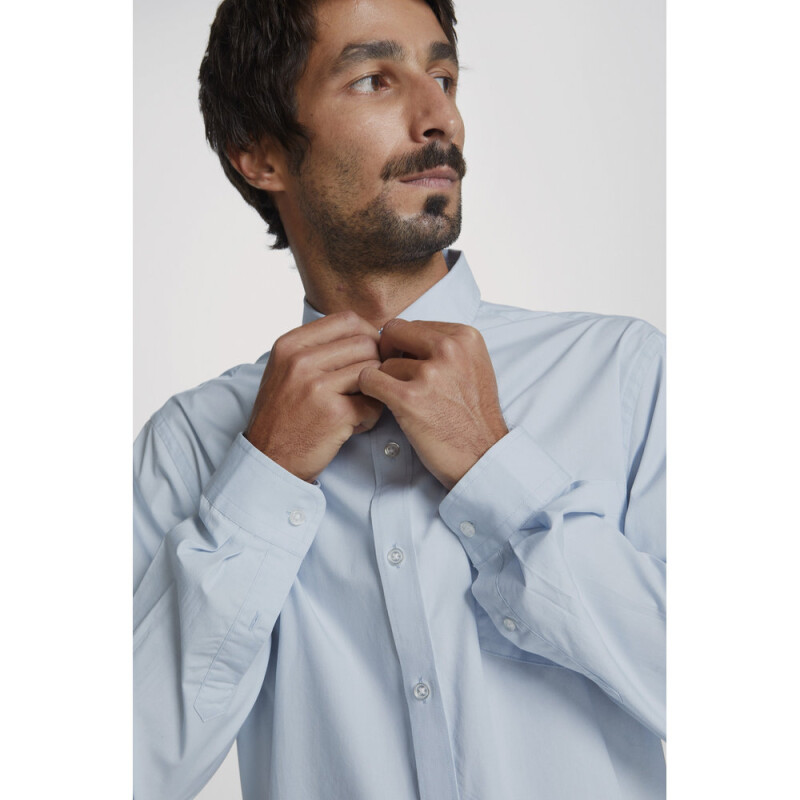 CAMISA ML MASC AZUL CLARO