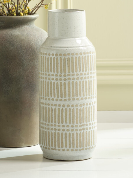 Jarrón GUSTAF Ø18xA47cm blanco Jarrón GUSTAF Ø18xA47cm blanco