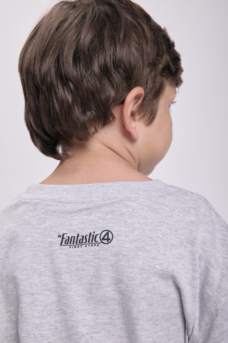 Remera estampada Fantastic Gris