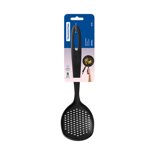 Espumadera negra de nylon ""ABILITY"" TR8036