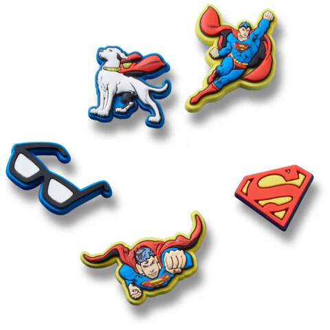 Jibbitz Superman 5 Pack Multicolor