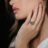 Anillo Paola de MOON en plata 925 con brillante y piedras semipreciosas Anillo Paola de MOON en plata 925 con brillante y piedras semipreciosas