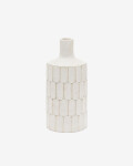 Jarrón Arisa de papel maché blanco 41 cm