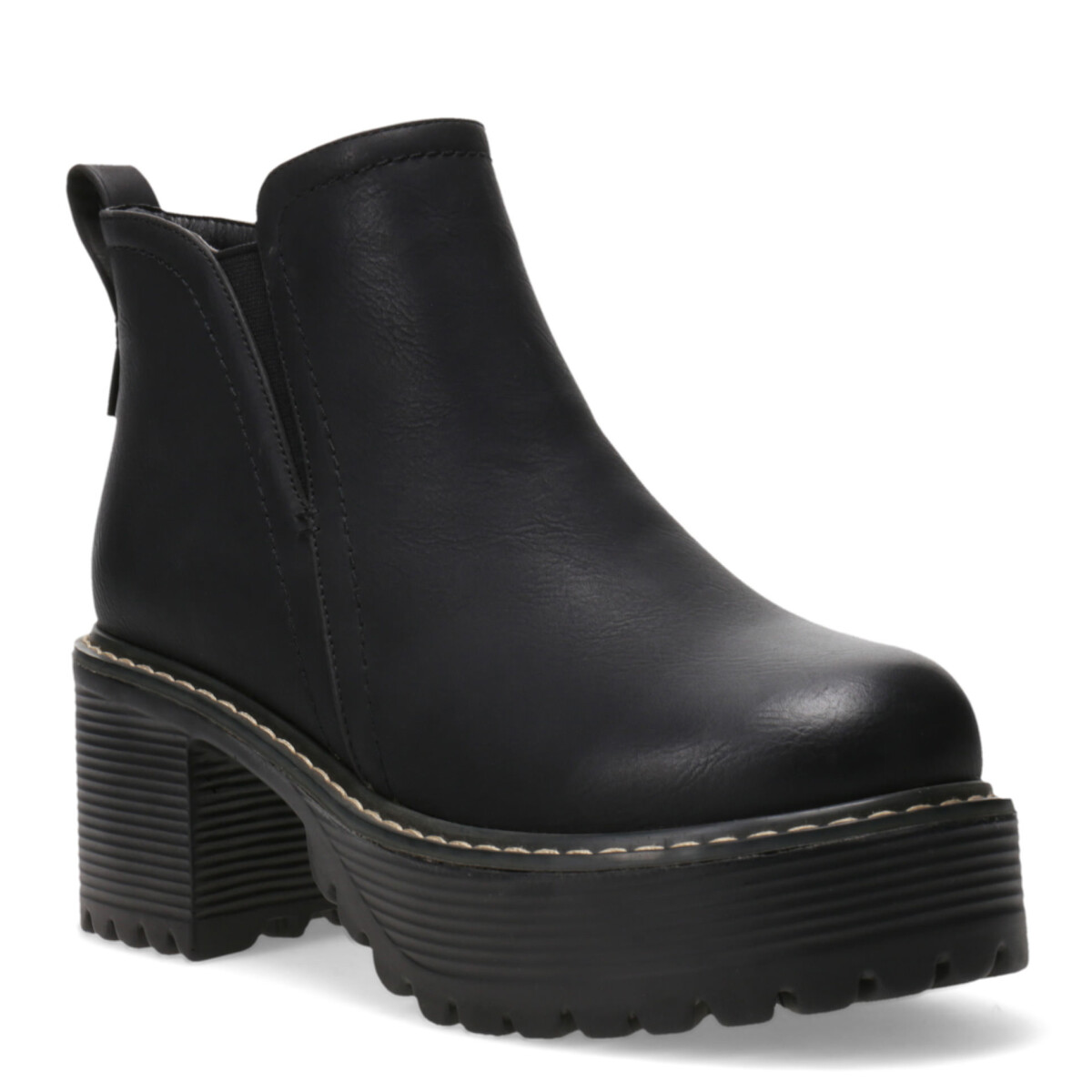 Bota OLY con elasticos taco y plataforma MissCarol - Black 