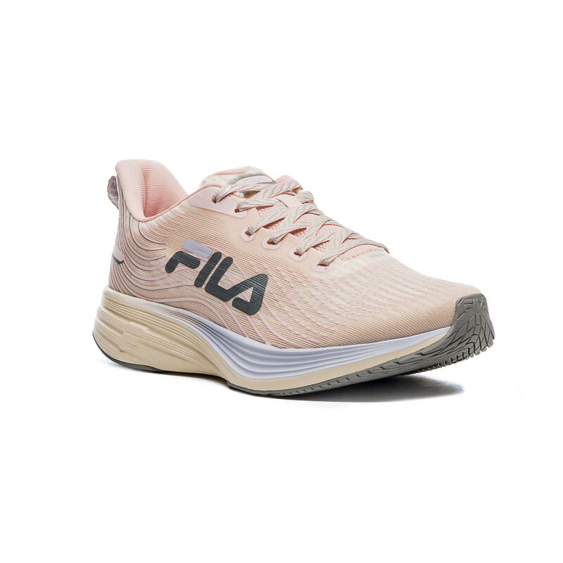 Championes Running Mujer Fila Racer Curve 2 Rosa Claro-Gris