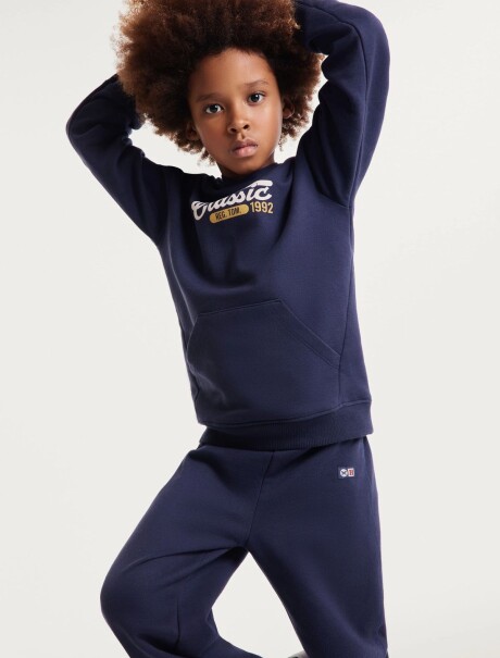 PANTALÓN BABUCHA INFANTIL CON PUÑO ELASTIZADO AZUL