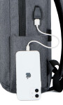MOCHILA FORTUNE TAFETA GRIS