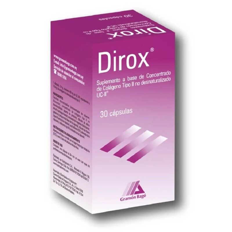 Dirox 30 Caps. Colágeno Tipo Ii Dirox 30 Caps. Colágeno Tipo Ii