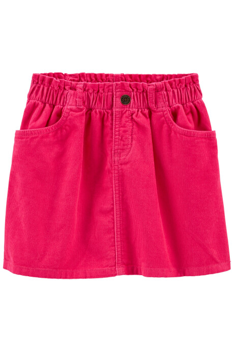 Pollera de pana con bolsillos 0