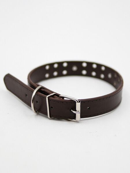 COLLAR LISO MARRON