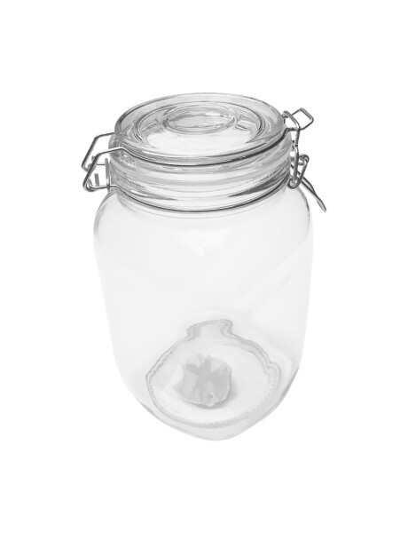 RECIPIENTE VIDRIO SEMICUADRADO 1500ML TAPA BROCHE 11X11X19.5CM RECIPIENTE VIDRIO SEMICUADRADO 1500ML TAPA BROCHE 11X11X19.5CM