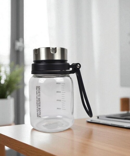 Botella de vidrio con filtro 450 ml Botella de vidrio con filtro 450 ml