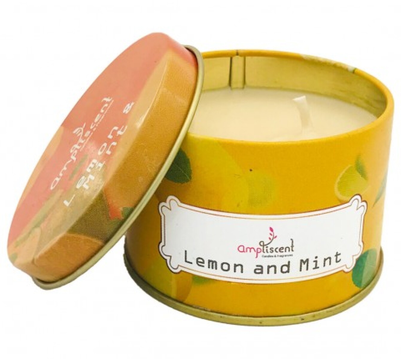 Vela aromática en lata Ampliscent Limón con Menta 