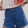 SHORT JEAN NELA AZUL CLARO