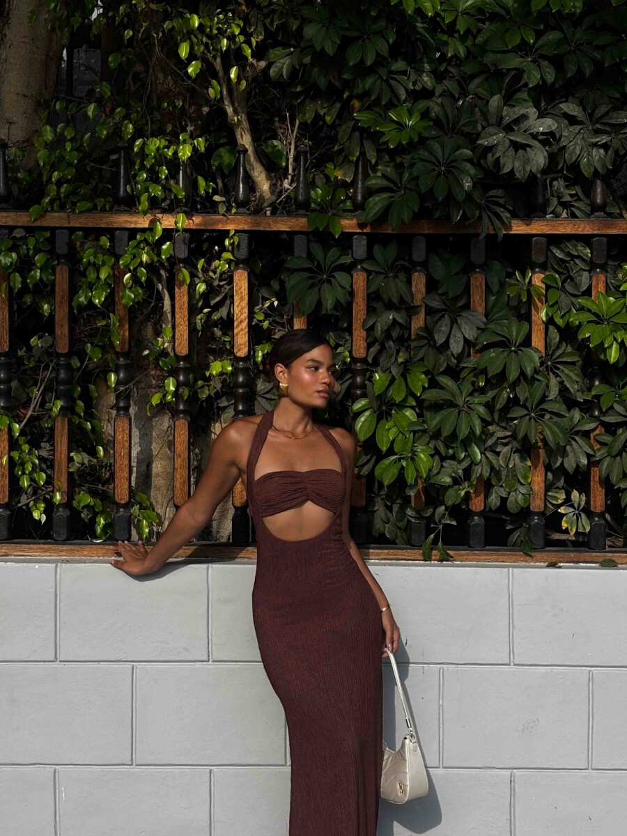 VESTIDO MITIKA - MARRON 