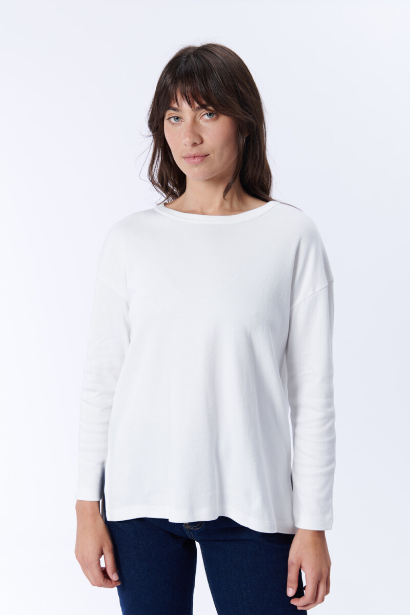 Remera Manga Larga Oversize - Crudo 