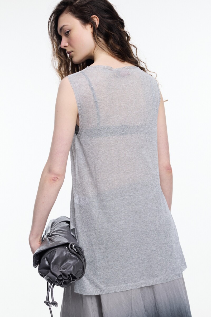 MUSCULOSA LUREX Plata
