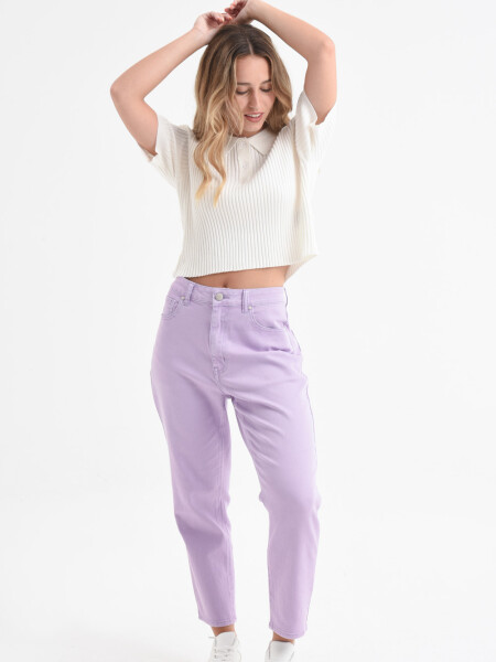 Pantalón Mom Fit Lila