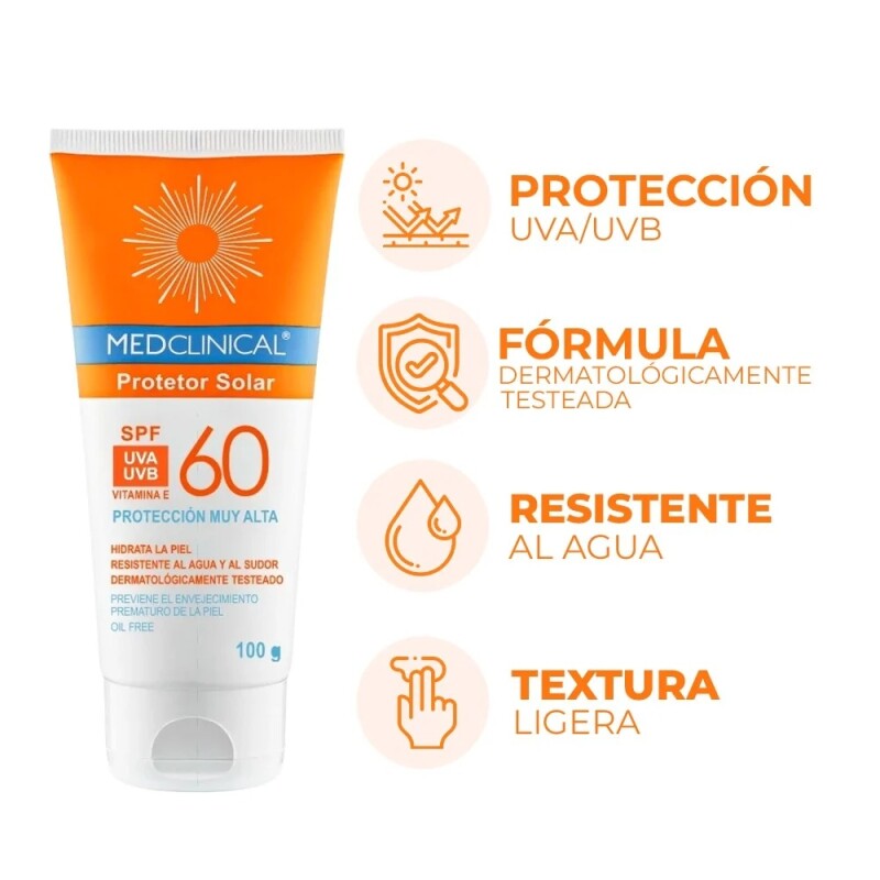 Protector Solar Medclinical Spf60 100 Grs. Protector Solar Medclinical Spf60 100 Grs.