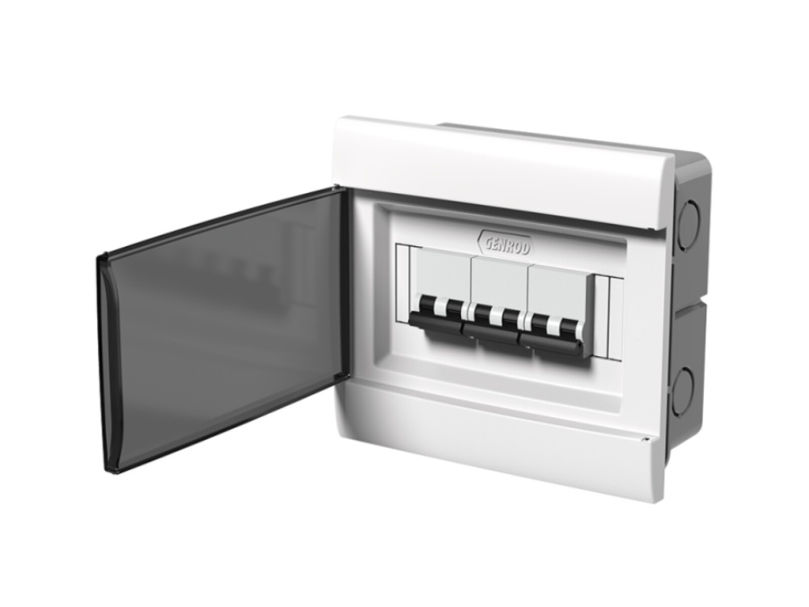 TABLERO EMB. PLAST. P/8 TM DIN PUERTA FUME GENROD 