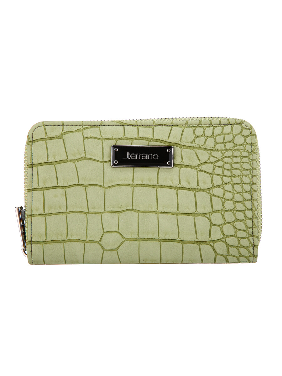 Monedero Brasil II - Croco Verde 