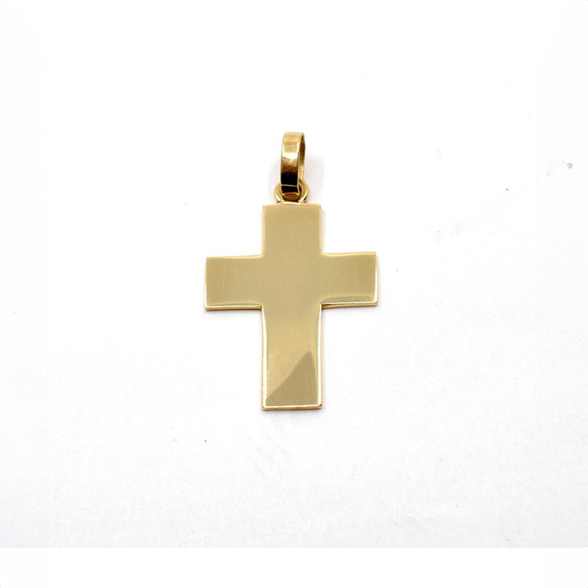 Cruz En Oro 18K Amarillo Chata 30 x 22 mm 