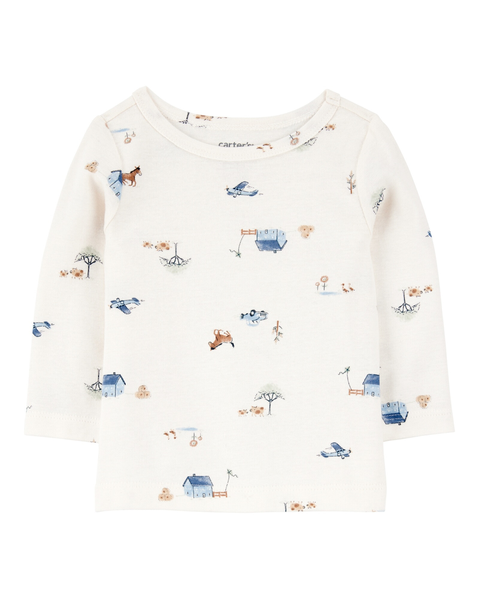 Set dos piezas, enterito de algodón térmico y remera manga larga Set dos piezas, enterito de algodón térmico y remera manga larga