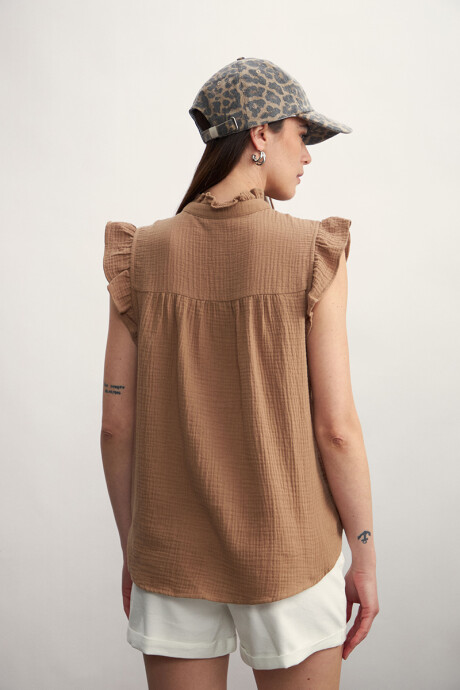 Camisa Melina Tostado